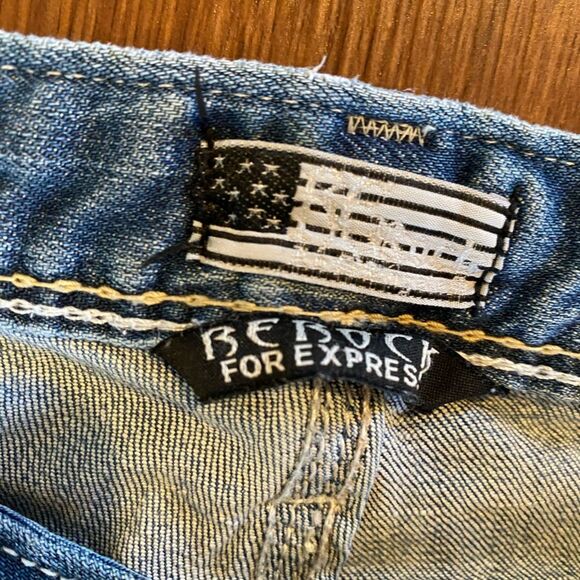 REROCK for EXPRESS Jeans‎ Skinny low rise Embellished distressed light size 0 - Picture 11 of 14